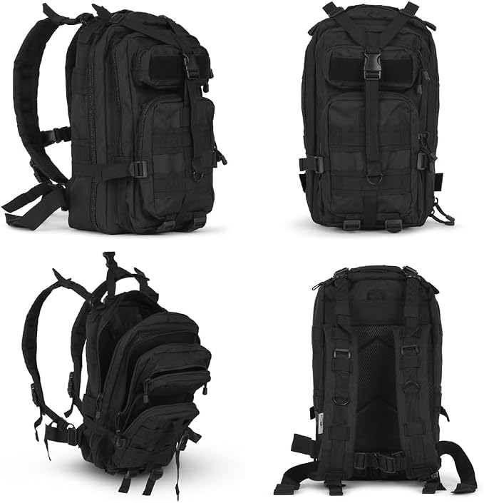 30L Black Tactical Backpack - Image 3