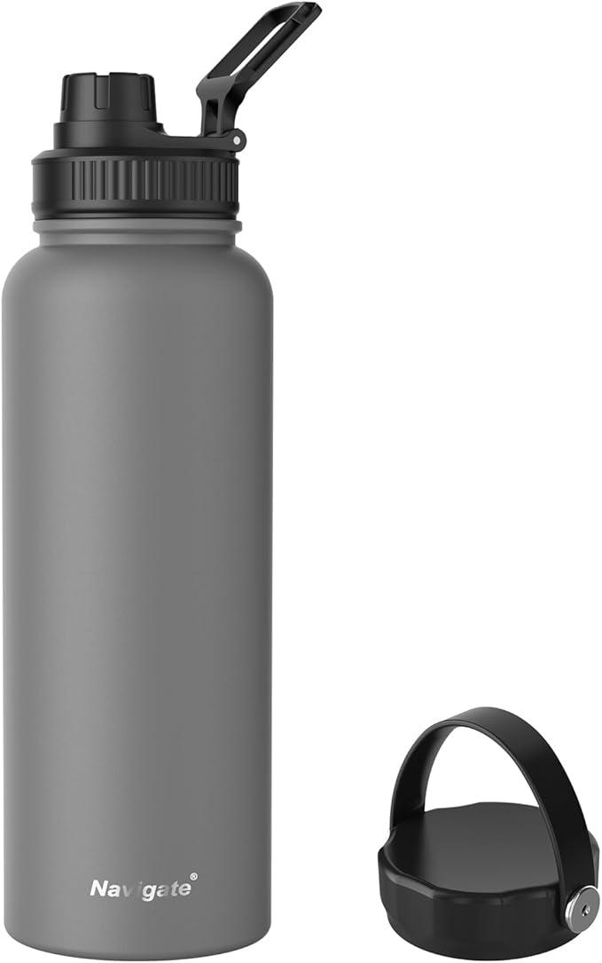 Navigate 40 oz Insulated Stainless Steel Sports Water Bottle by Navigate