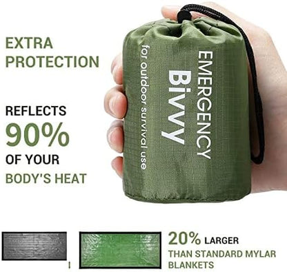 Esky Emergency Sleeping Bag, Survival Bag Portable Thermal Bivy Sack, - Image 4