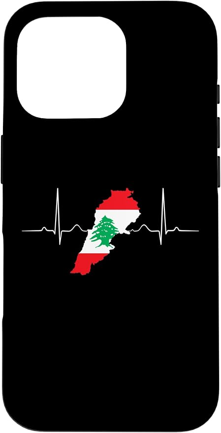 Lebanon Heart Lebanese Heartbeat Vintage Lebanon Map Case by Unknown