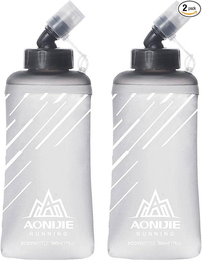 AONIJIE TPU Soft Flask Water Bottle Collapsible Running Flask by AONIJIE