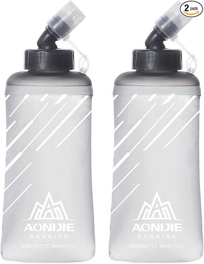 AONIJIE TPU Soft Flask Water Bottle Collapsible Running Flask by AONIJIE