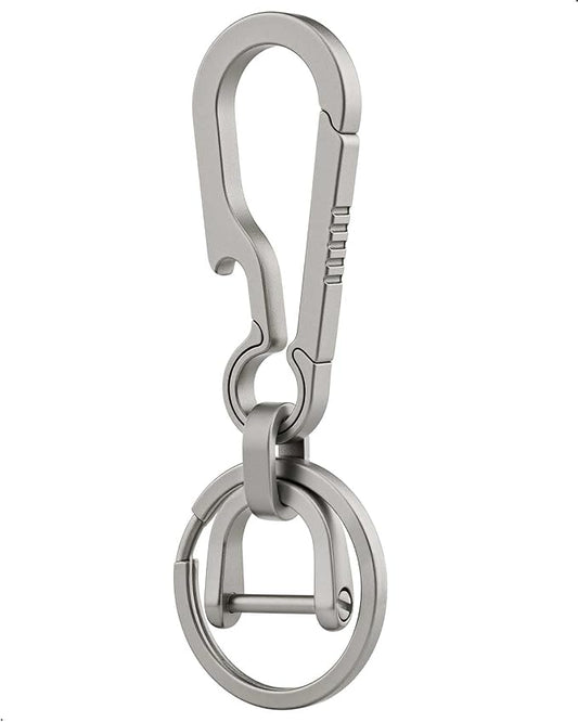 PJYTAC Key Chain Clip Titanium Carabiner Keychain Quick Release Carabiner by PJYTAC