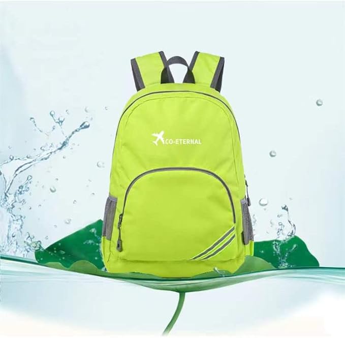 Geboldil Men's and women's waterproof backpack traveling backpack green - Image 3