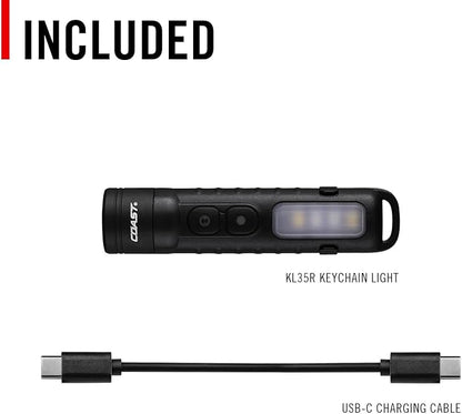 Coast KL35R 600 Lumen Rechargeable LED Pocket Flashlight - Image 10