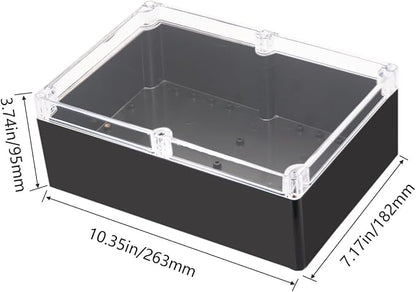 Project Box IP65 Waterproof Junction Box ABS Plastic Black Electrical Boxes DIY - Image 2