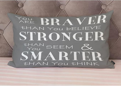 EKOBLA Decorative Pillow Cushion Covers Inspirational Life Quotes You are - Image 3