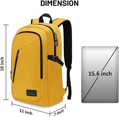 Mancro Travel Laptop Backpack, 15.6 in Anti Theft Backpack - Image 5