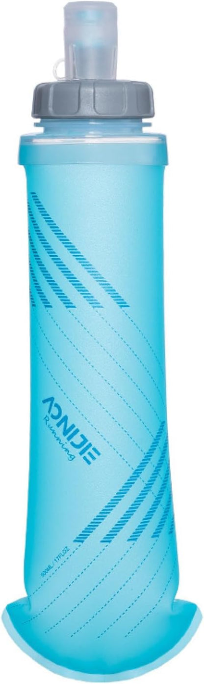 Azarxis TPU Soft Flask Collapsible Water Bottle Running Folding Gel Water by DesignedforOutdoorSports