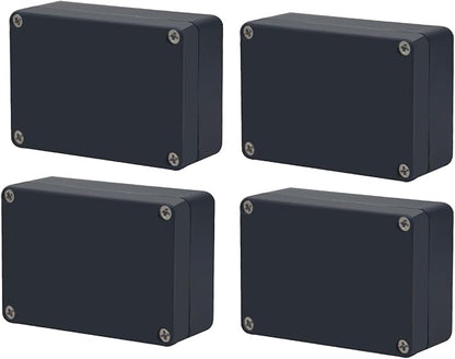 Project Box IP65 Waterproof Junction Box ABS Plastic Black Electrical Boxes DIY by Otdorpatio