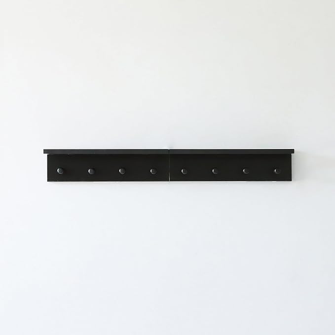 Entrance Coat Rack ，Coat Hooks, Wall-Mounted Wooden Hook Rack, Wall-Mounted - Image 2