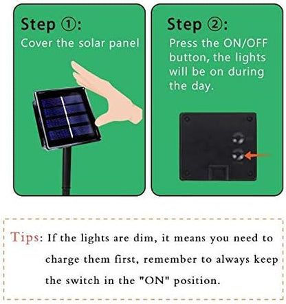 OZS 2PK 240LED Solar String Lights Outdoor Waterproof | Solar Christmas Tree - Image 6