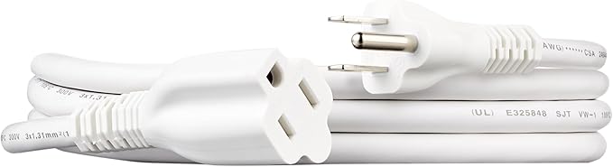 Amazon Basics Extension Cord, 3 Prong Outlet Extender, 13 Amps, 6 Ft by AmazonBasics