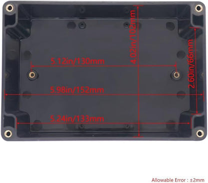 Project Box IP65 Waterproof Junction Box ABS Plastic Black Electrical Boxes DIY - Image 3