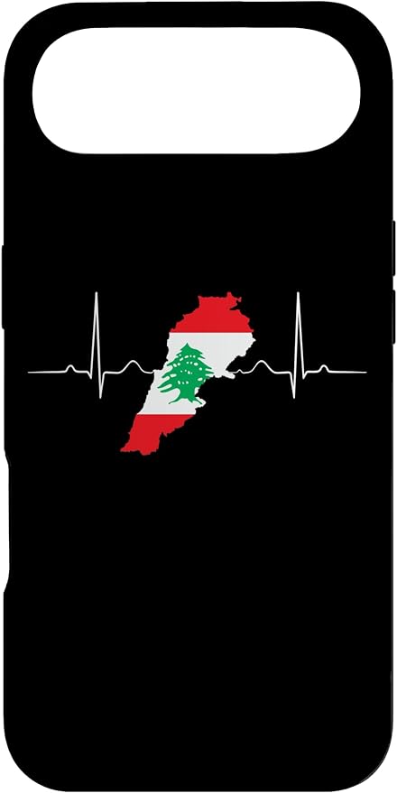 Lebanon Heart Lebanese Heartbeat Vintage Lebanon Map Case by Unknown