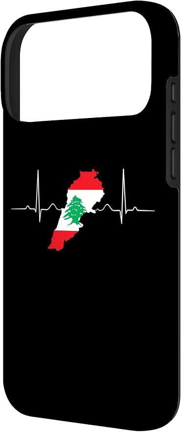 Lebanon Heart Lebanese Heartbeat Vintage Lebanon Map Case - Image 2
