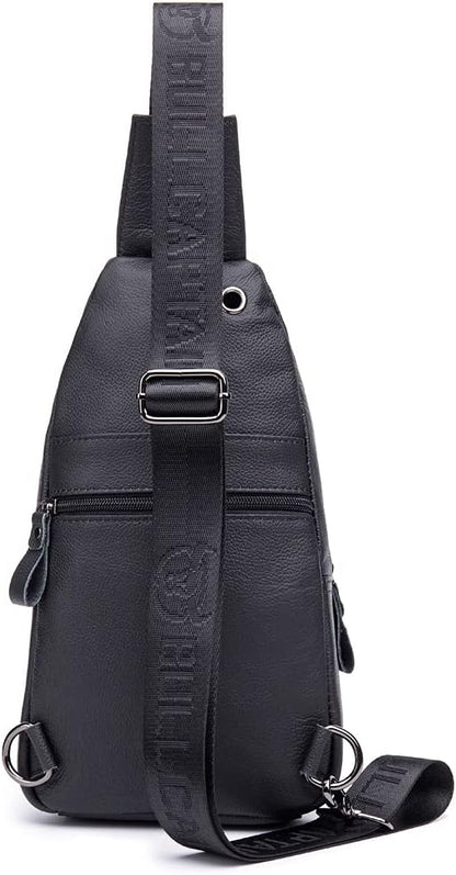 Hebetag Leather Sling Bag Crossbody Backpack - Image 2