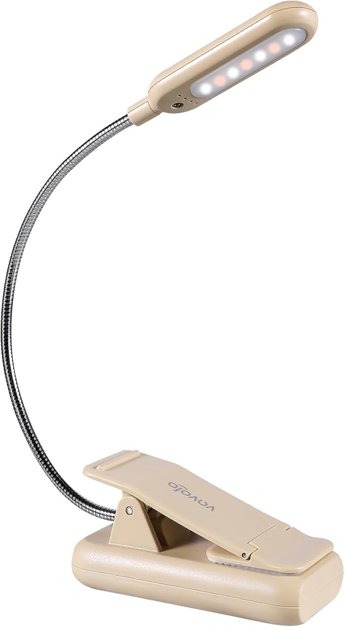 VAVOFO Rechargeable Book Light for Reading in Bed Kids, 7 LED Reading Light by VAVOFO