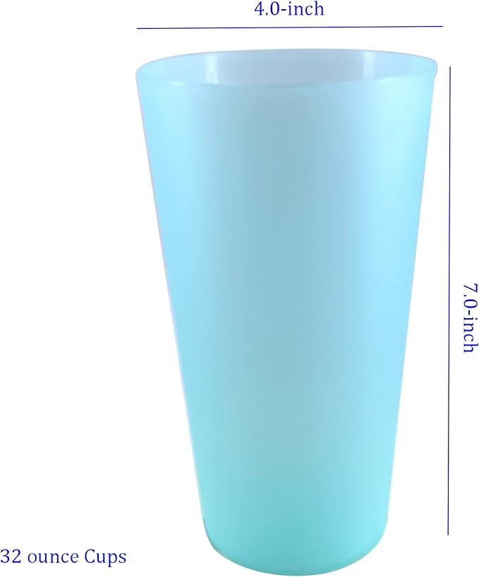 AOYITE Large Plastic Cups 32 oz - Image 5