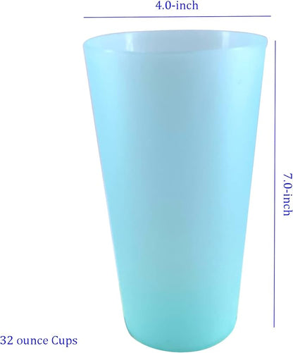 AOYITE Large Plastic Cups 32 oz - Image 5