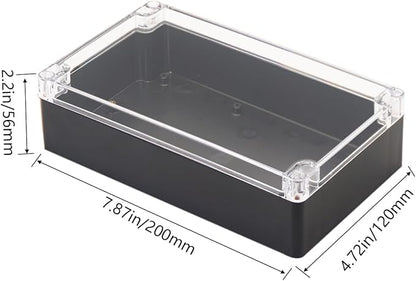 Project Box IP65 Waterproof Junction Box ABS Plastic Black Electrical Boxes DIY - Image 2