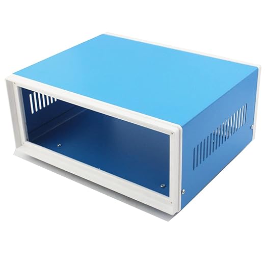 Zulkit Electronic Enclosures Blue Metal Enclosure Project Case DIY Box Junction - Image 6