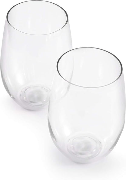 hotder Wine Glasses glasses drinking set 16 OZ Tritan, Stemless Wine Glasses - Image 6