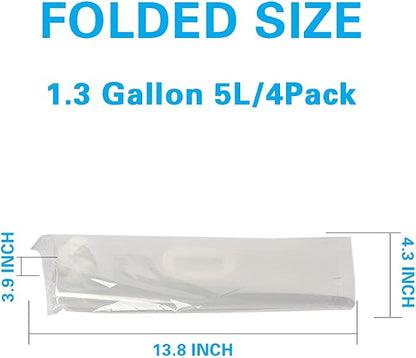 Soddeph Collapsible Water Container Bag, BPA Free Food Grade Clear Plastic - Image 3