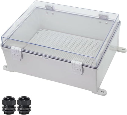 Zulkit Junction Box ABS Plastic Waterproof IP65 Electrical Boxes Hinged Shell by Zulkit