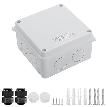 LeMotech Junction Box, Electrical Box IP65 Water Resistant Dustproof ABS by LeMotech