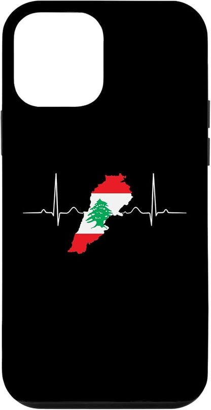 Lebanon Heart Lebanese Heartbeat Vintage Lebanon Map Case by Unknown