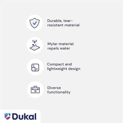 Dukal 721 Emergency Survival Blanket Mylar Wrap | Thermal Properties, - Image 2