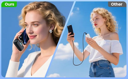 Mini Portable Charger for iPhone 17/16, 5500mAh LCD Display USB C Power Bank - Image 8