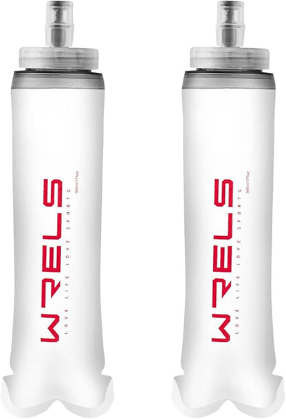 WRELS Running Collapsible Flask TPU Soft Water Bottle, Lightweight Hydration by WRELS
