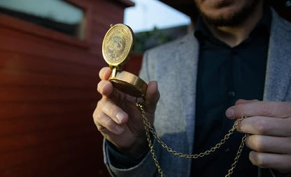 Handmade Antique Vintage Brass Compass | Exquisite Nautical Compass | Home - Image 5