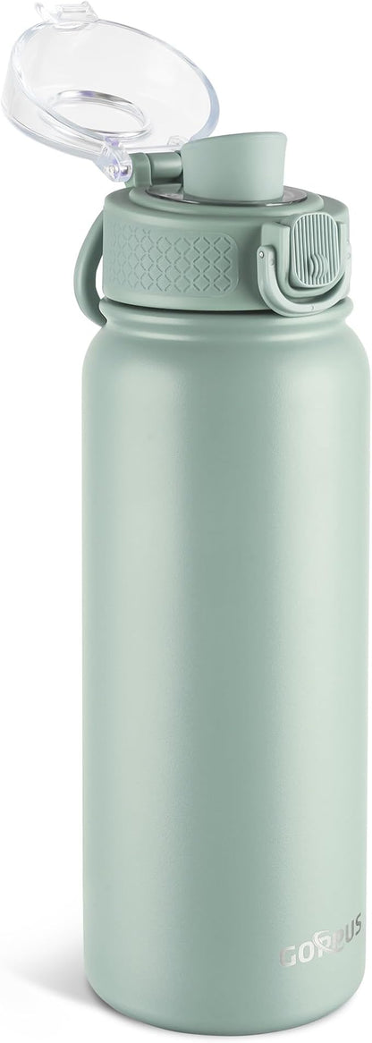 GOPPUS Insulated Water Bottle 20oz Stainless Steel BPA-Free Sports Bottle Ideal by GOPPUS