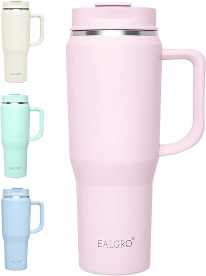 EALGRO 40 oz Tumbler with Handle, Insulated Tumblers with Lid and Straw by EALGRO