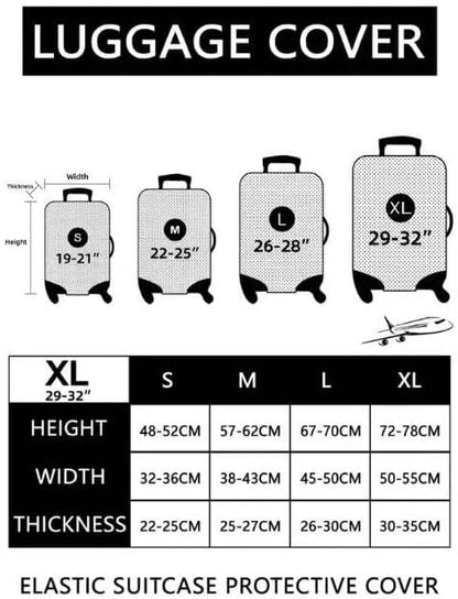 World Marks Luggage Cover for Suitcase and Luggage Tag Combination, Elastic - Image 2