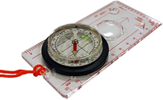 UST Deluxe Map Compass with Raised Base Plate and Swivel Bezel by ust