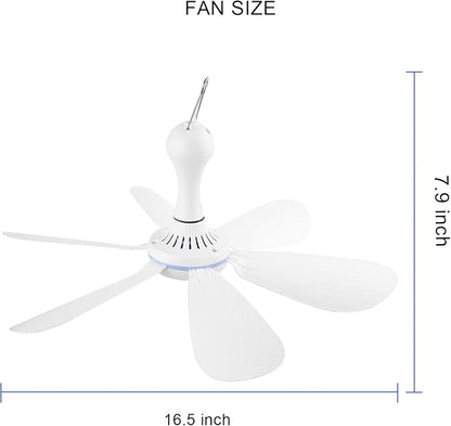 Silent USB Powered Ceiling Canopy Fan - Image 4