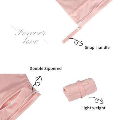 ALVA ALVABABY 3pcs Baby Cloth Diaper Wet/Dry Bags|Waterproof Reusable - Image 2