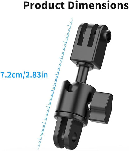 Aluminum 360 Degree Rotation Camera Swivel Mount, Vertical Metal Bracket - Image 5