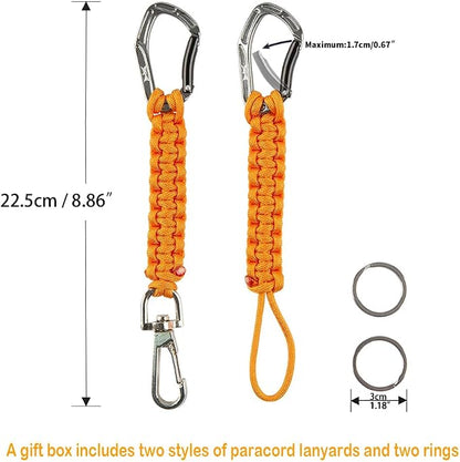 HERCULES Paracord Keychain Set – 2 Pack Lanyard Rope - Image 2