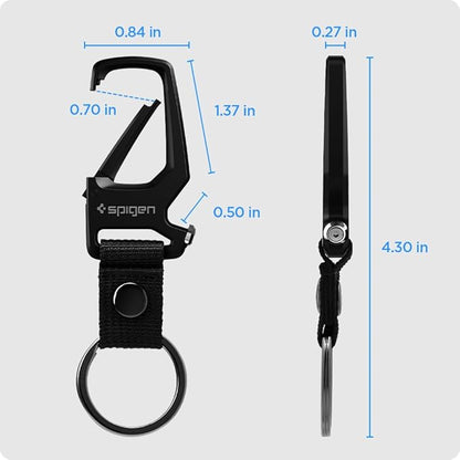 Spigen Life Carabiner Key Ring Clip, Car Keychain Clip, Bottle Opener Key Chain - Image 2