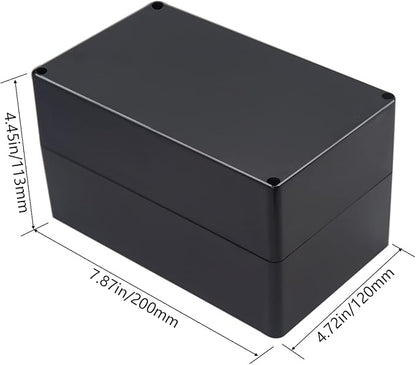 Project Box IP65 Waterproof Junction Box ABS Plastic Black Electrical Boxes DIY - Image 2