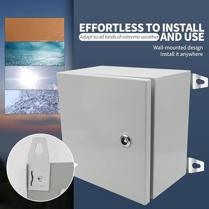 IP66 Waterproof & Dustproof Electrical Junction Box, 12 * 12 * 8 Inch Metal - Image 4
