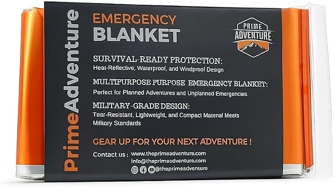 Prime Adventure Emergency Thermal Blanket by PrimeAdventure