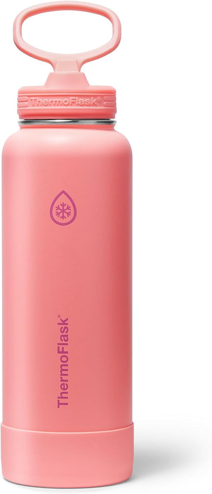 ThermoFlask 40 oz Double Wall Vacuum Insulated Stainless Steel Water Bottle by ThermoFlask