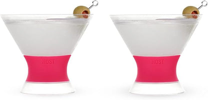 HOST Freeze Insulated Martini Cooling Cups, Plastic Freezer Gel Chiller Double - Image 6