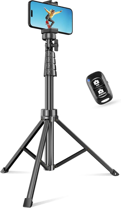 SENSYNE 62" Phone Tripod & Selfie Stick, Extendable Cell Phone Tripod Stand by sensyne